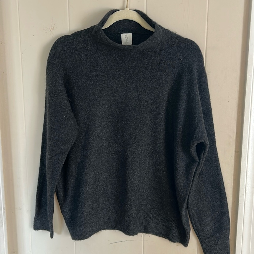 joie Women’s Grey Mockneck Sweater